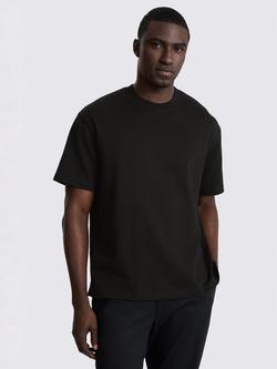 Moss Cotton Regular Fit Short Sleeve Heavy T-Shirt, Black