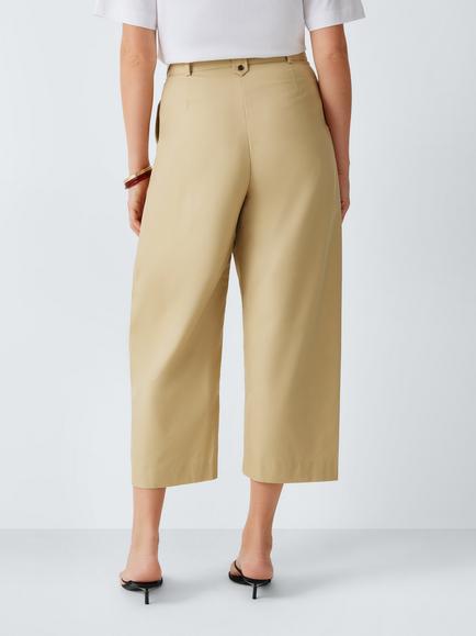 John Lewis Barrel Leg Chino Trousers, Natural - view 2, Natural