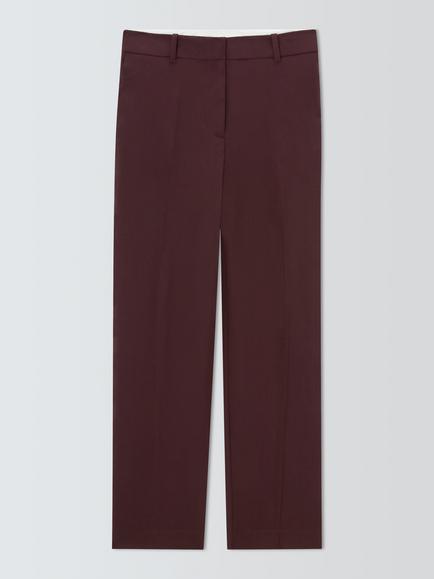John Lewis Pure Wool Slim Leg Trousers, Fig, Fig