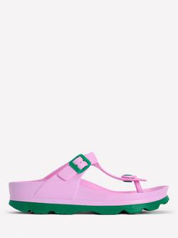 Boden Lyla Toe Post Sandals, Pink/Green, Pink/Green