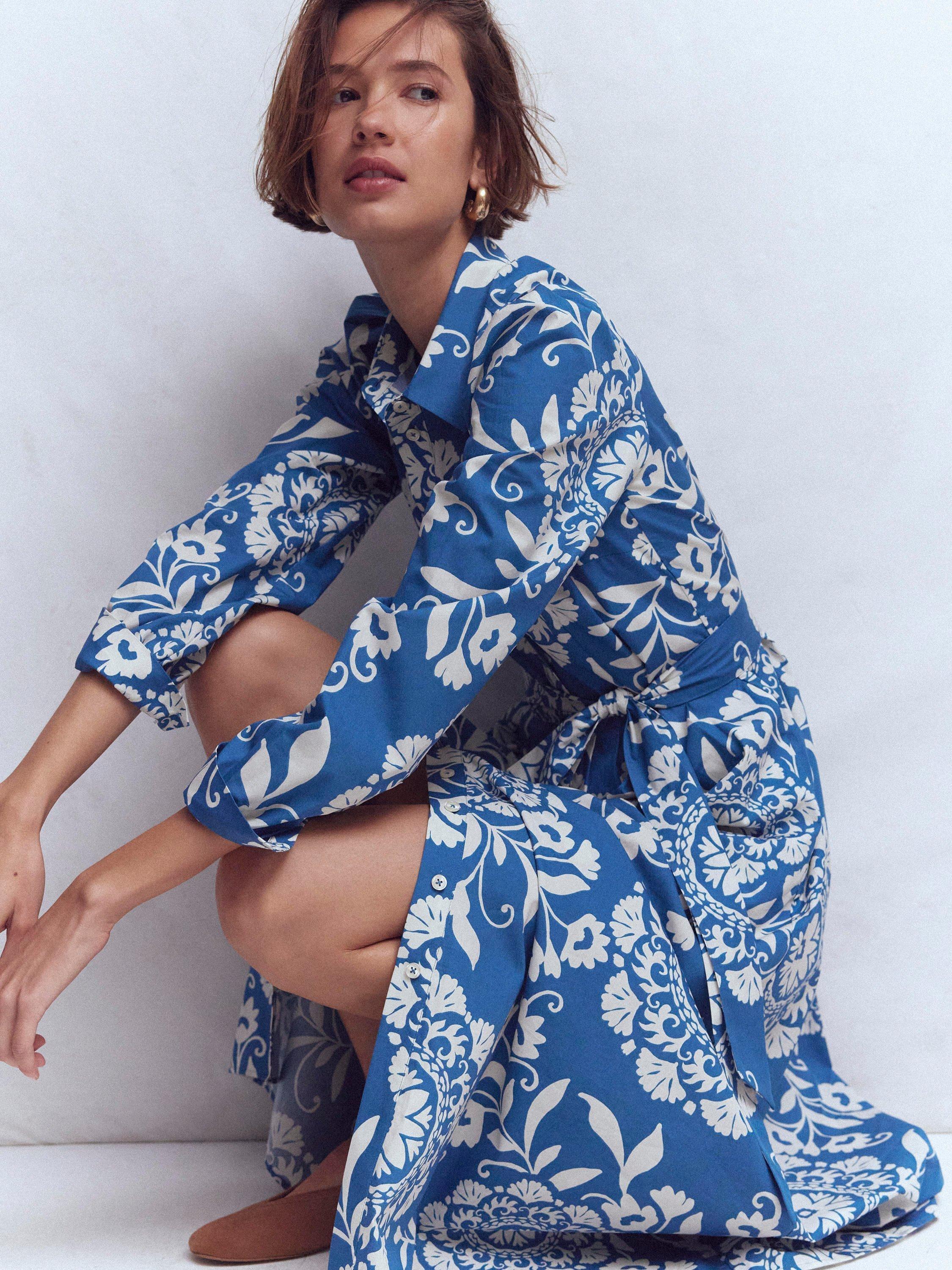 chinese dress ladies Alexa Maxi Shirt Dress-Multi, Enchanting Vine main image 0