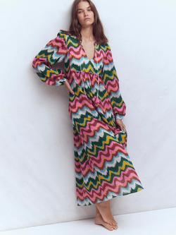 Boden Boho Chevron Maxi Dress, Multi, Multi