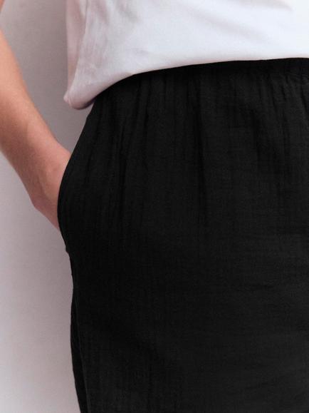 Boden Pull On Tailored Trousers, Black - view 2, Black