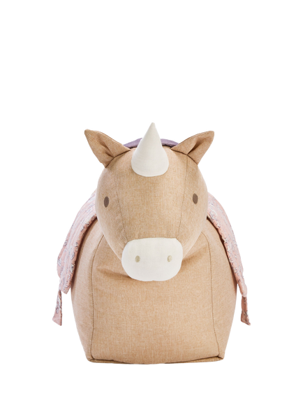 Tutti Bambini Uma Unicorn Ride-On Bean Bag - view 2, Love Cats