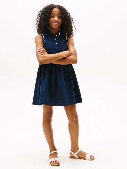 Tommy Hilfiger Kids' Polo Dress, Dark Blue, Dark Blue