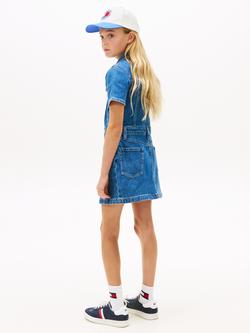Tommy Hilfiger Kids' Denim Trucker Dress, Blue - view 2, Blue