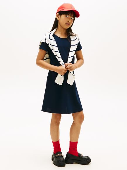 Tommy Hilfiger Kids' Essential Skater Dress, Navy, Navy