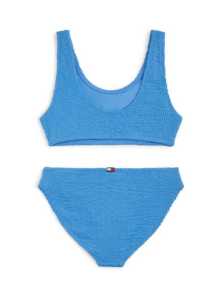 Tommy Hilfiger Kids' Crinkle Bralette Bikini - view 2, Blue