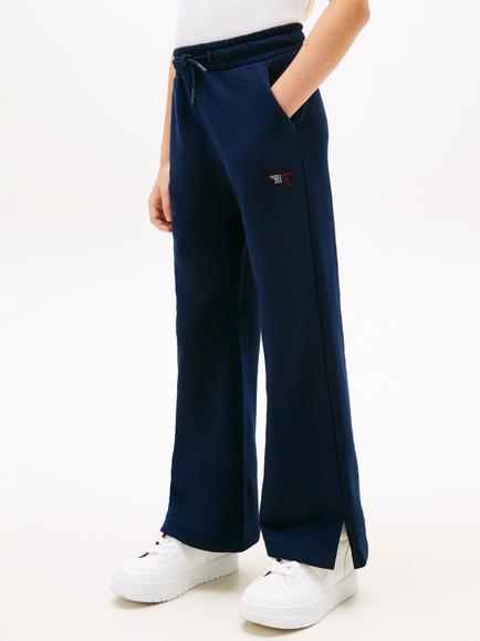 Tommy Hilfiger Kids' Cotton Blend Relaxed Drawstring Joggers, Navy, Navy