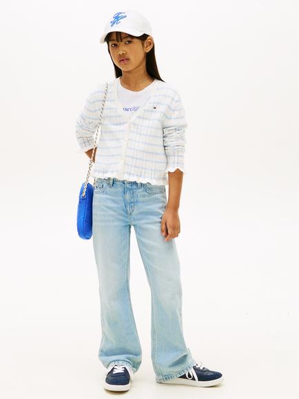 Tommy Hilfiger Kids' Flared Jeans, Light Blue - view 2, Light Blue