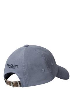 Hackett London Embroidered H Corduroy Baseball Cap, Dusty Blue - view 2, Dusty Blue