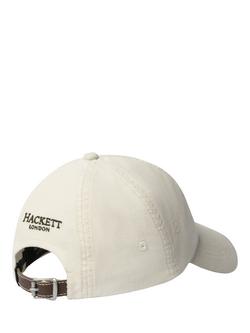 Hackett London Embroidered H Corduroy Baseball Cap, Off White - view 2, Off White