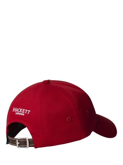 Hackett London Heritage Logo Baseball Cap - view 2, Red