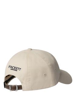 Hackett London Logo Baseball Cap, Navy - view 2, Off White