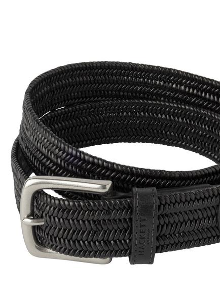 Hackett London Braided Leather Belt - view 2, Black