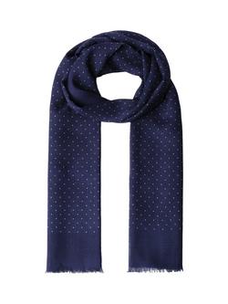 Hackett London Wool Blend Scarf, Navy, Navy