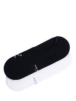 Hackett London Cotton Blend Trainer Socks, Pack of 2, Navy/White, Navy/White