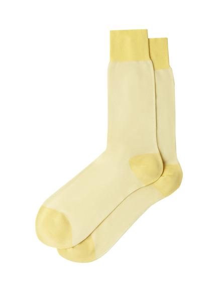 Hackett London Cotton Rich Socks, Pastel Yellow, Pastel Yellow