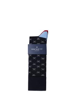 Hackett London Combed Cotton Ankle Socks, Pack of 2, Ink Blue - view 2, Ink Blue