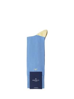 Hackett London Colour Block Crew Socks - view 2, Bright Blue