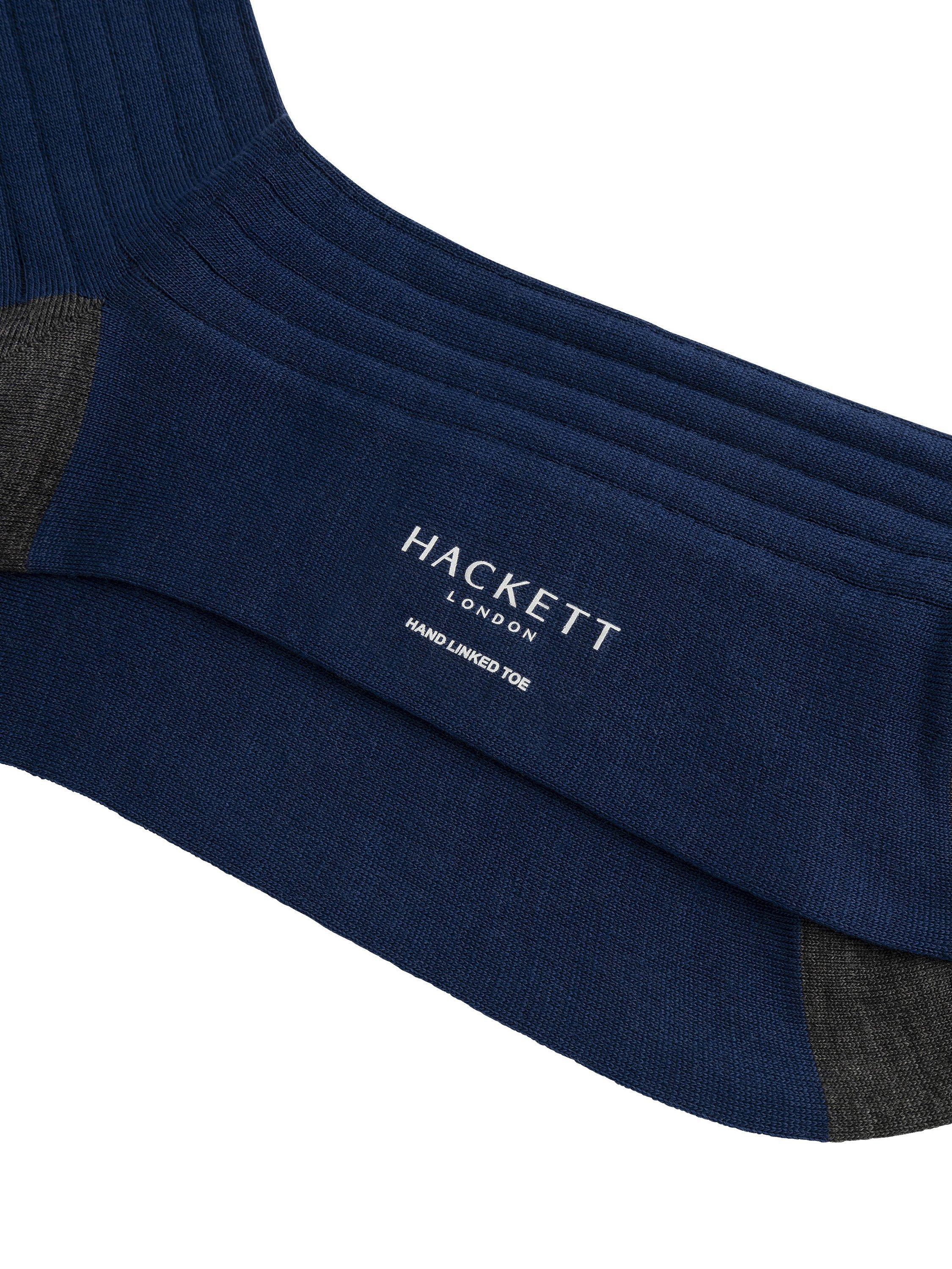 Product image 3 of 4, which shows Hackett London Merino Wool Mix Socks, Royal Blue, M-L