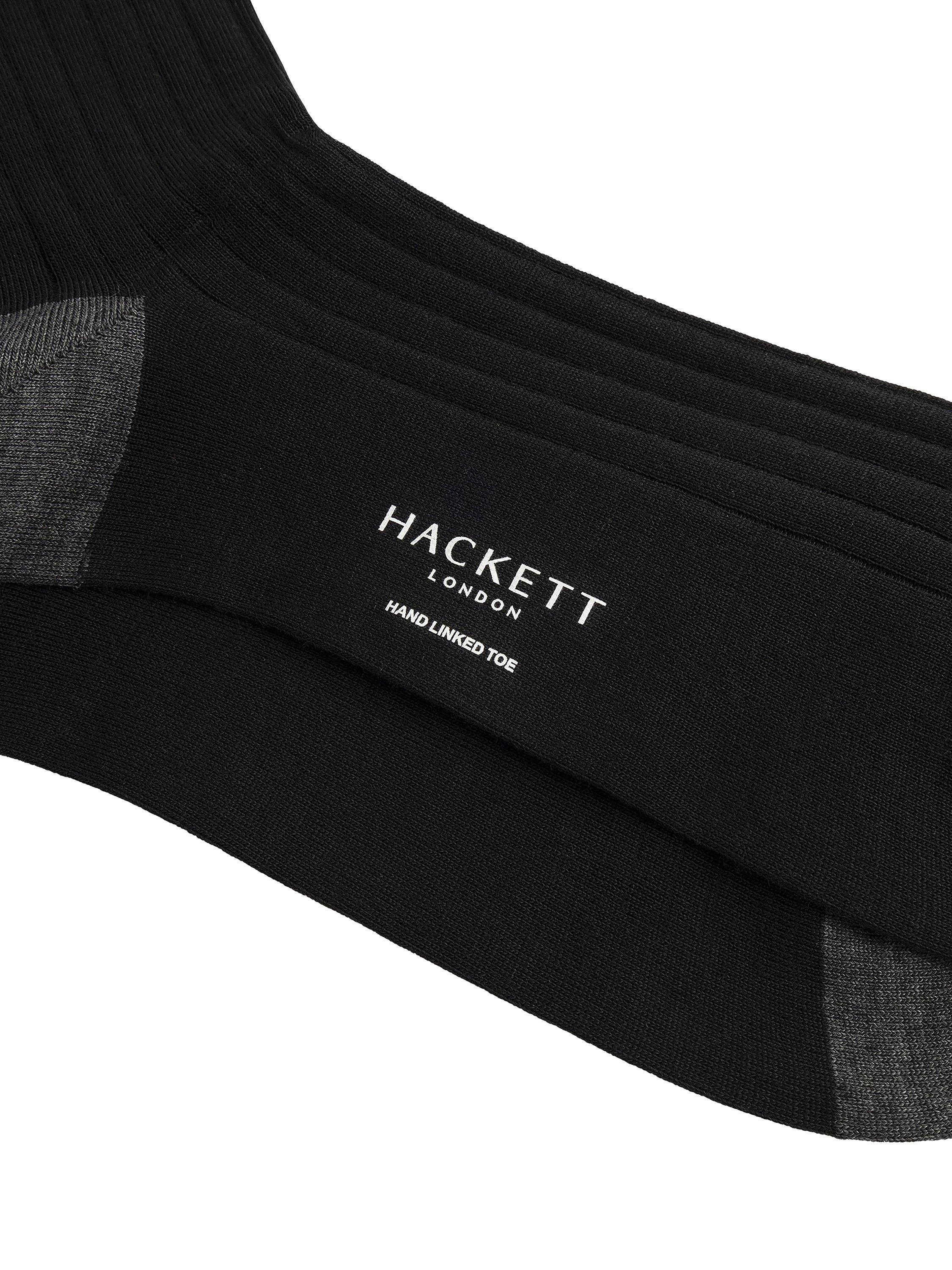 Product image 3 of 4, which shows Hackett London Merino Wool Mix Socks, Black, M-L