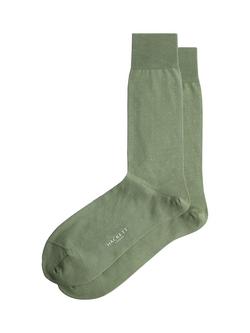 Hackett London Cotton Rich Socks, Stone Green