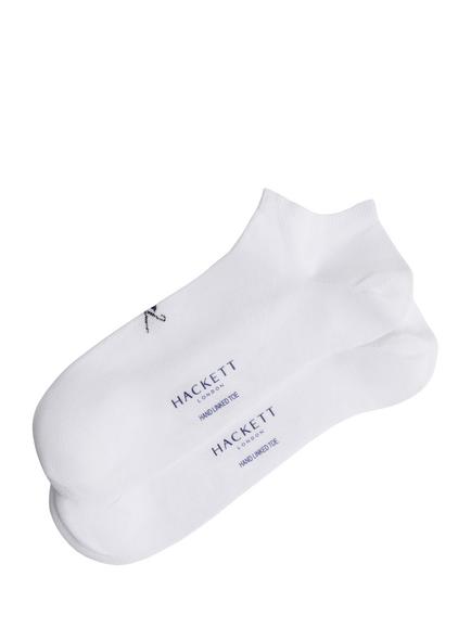 Hackett London Cotton Blend Jacquard Herringbone Socks, Optic White, Optic White