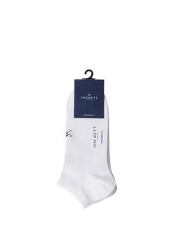 Hackett London Cotton Blend Jacquard Herringbone Socks, Optic White - view 2, Optic White