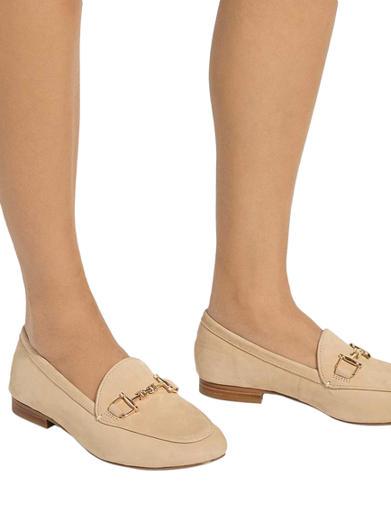 Dune London Wide Fit Glair Snaffle Trim Leather Loafers - view 2, Ecru