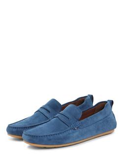 Tommy Hilfiger Suede Loafer, Blue - view 2, Blue