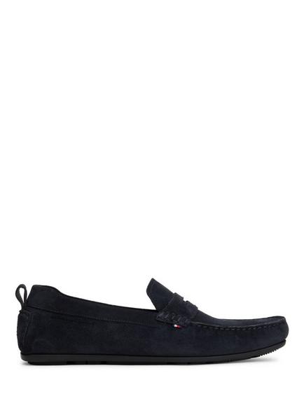 Tommy Hilfiger Suede Loafer, Light Pink, Dark Blue