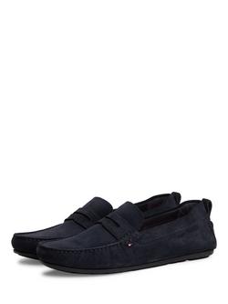 Tommy Hilfiger Suede Loafer, Dark Blue - view 2, Dark Blue
