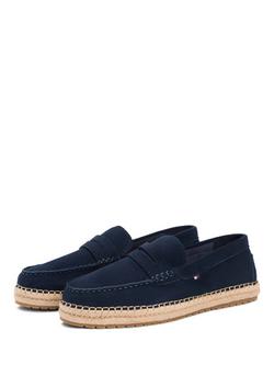 Tommy Hilfiger Suede Flexible Sole Espadrilles, Dark Blue - view 2, Dark Blue