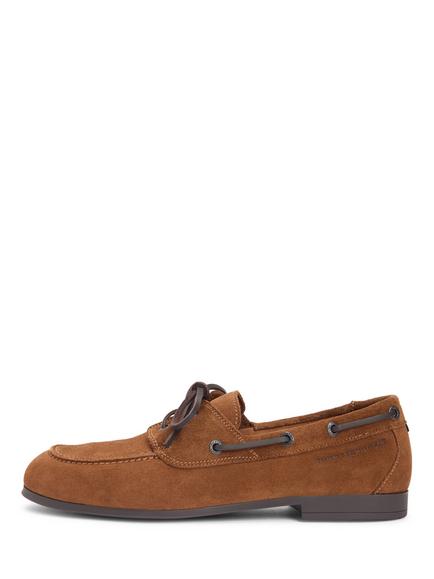 Tommy Hilfiger Suede Flexible Sole Boat Shoes, Dark Brown, Dark Brown