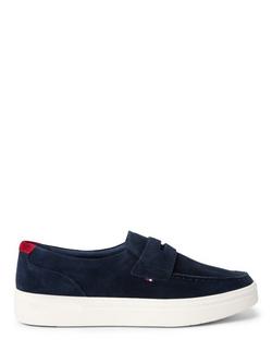 Tommy Hilfiger Modern Lightweight Suede Loafer, Dark Blue, Dark Blue