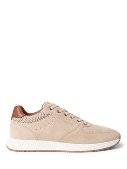 Tommy Hilfiger Newport Suede Trainer, Beige, Beige