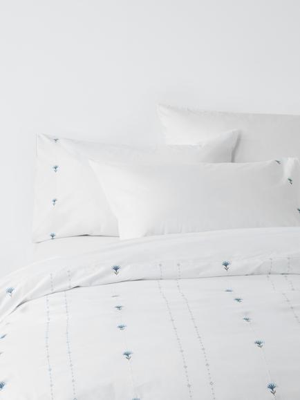 John Lewis Alyssa Duvet Cover Set, Blue, Blue