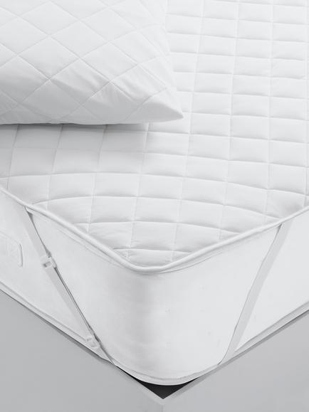 John Lewis Cool Touch Quilted Mattress and Pillow Protector Bundle, White