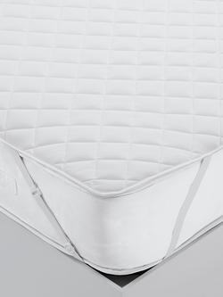 John Lewis Cool Touch Quilted Mattress and Pillow Protector Bundle - view 2, White