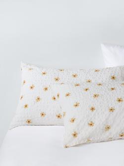 John Lewis Daisy Seersucker Cotton Blend Duvet Cover Set, Multi - view 2, Multi