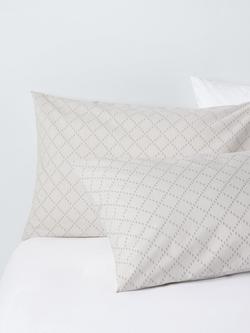 John Lewis Geo Cotton Rich Duvet Cover Set, Multi - view 2, Multi