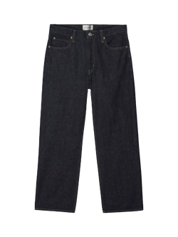 FRAME The Hang Mid Rise Straight Jeans, Dark Blue Rinse, Dark Blue Rinse