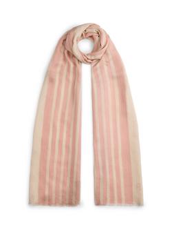 Tommy Hilfiger The Elevated Chic Striped Scarf, Rose, Rose