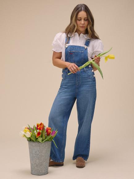 Nobody's Child Louise Jesse Denim Dungarees, Blue, Blue