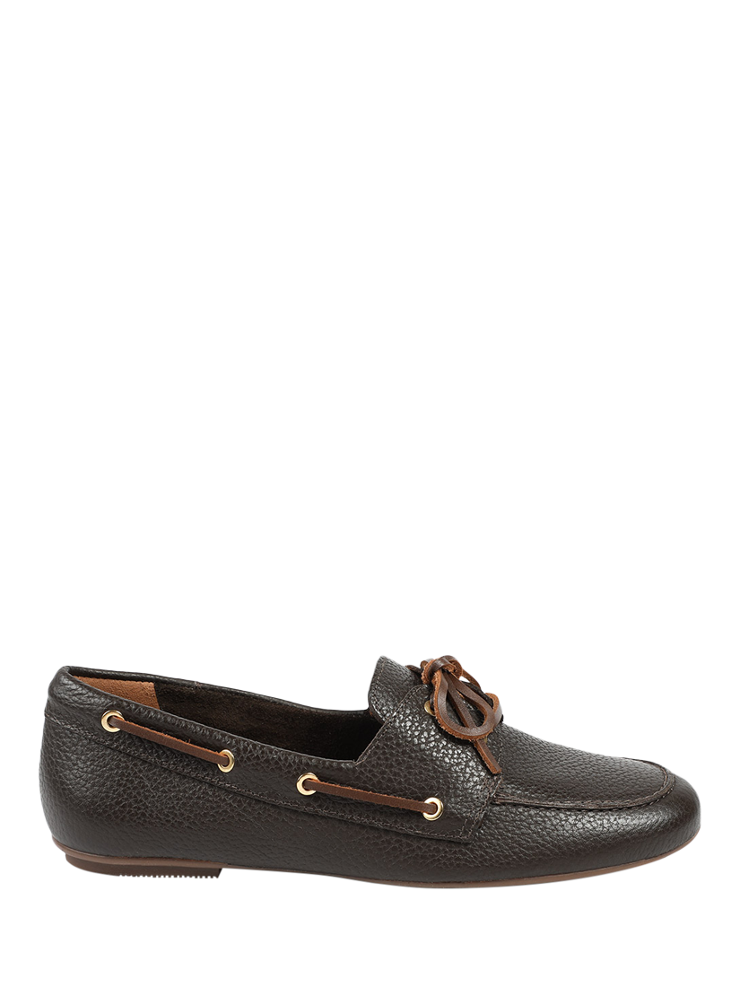 Product image 1 of 5, which shows Jones Bootmaker Perissa Leather Loafers, Brown, 4.5