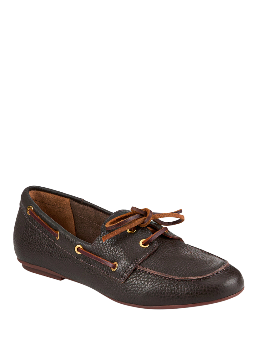Product image 2 of 5, which shows Jones Bootmaker Perissa Leather Loafers, Brown, 4.5