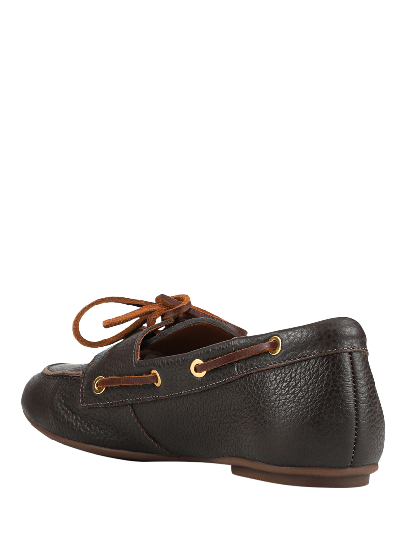 Product image 3 of 5, which shows Jones Bootmaker Perissa Leather Loafers, Brown, 4.5