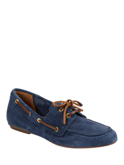 Jones Bootmaker Perissa Leather Loafers - view 2, Navy