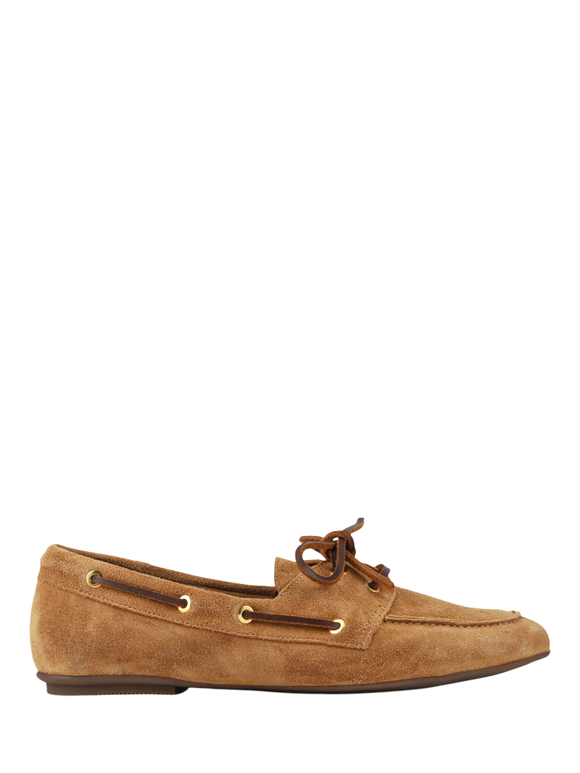 Product image 1 of 11, which shows Jones Bootmaker Perissa Suede Loafers, Tan, 3